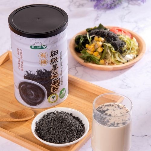 統一生機 有機細緻黑芝麻粉 350g/罐-細節圖2