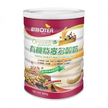 【歐特OTER】有機紫麥多穀奶 有機黑穀多穀奶 有機青汁多穀奶 800g/罐 有機 紫麥 黑穀 多穀奶-細節圖2