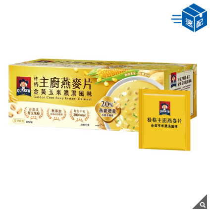 #158876 桂格 主廚燕麥片 金黃玉米濃湯風味 47公克-細節圖2