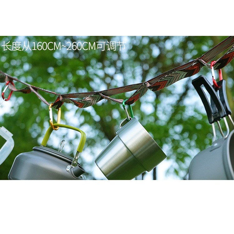 台灣現貨【CLS掛繩】 露營掛繩 戰術掛物繩 吊物繩 附收納袋 戶外露營掛繩 天幕掛繩 U型掛繩 多功能掛繩AA0062-細節圖9