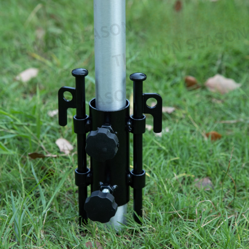 台灣現貨【營柱固定器】天幕桿 天幕杆固定器 固定座 營柱固定座 撐杆固定管 燈架固定座 營柱支撐架 營柱地釘AA0024-細節圖9