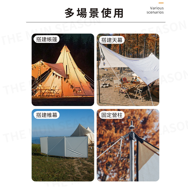 台灣現貨【鋁合金雙眼繩扣】營繩扣 露營 帳棚繩扣 天幕繩扣 風繩扣 營繩調節 調節片 雙眼調節片 鋁合金扣 AA0005-細節圖4