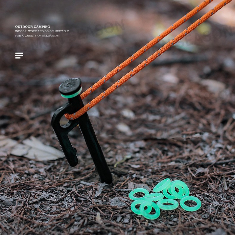 台灣現貨【營釘夜光警示圈】露營戶外營釘警示圈✦夜光圈✦矽膠夜光✦發光彈力圈✦營釘圈✦夜光安全✦營釘防踢警示AA0053-細節圖9