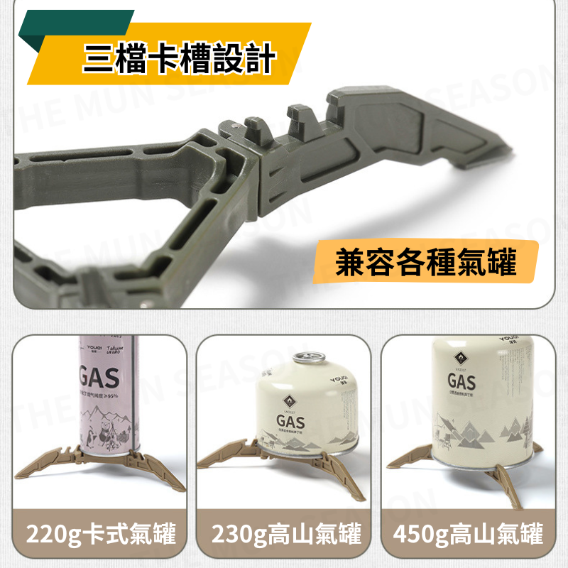 台灣現貨【氣罐摺疊支架】露營戶外氣罐支架✦摺疊支架✦瓦斯罐支架✦高山瓦斯罐✦塑膠支架✦卡式瓦斯罐✦防滑支架BA0024-細節圖5