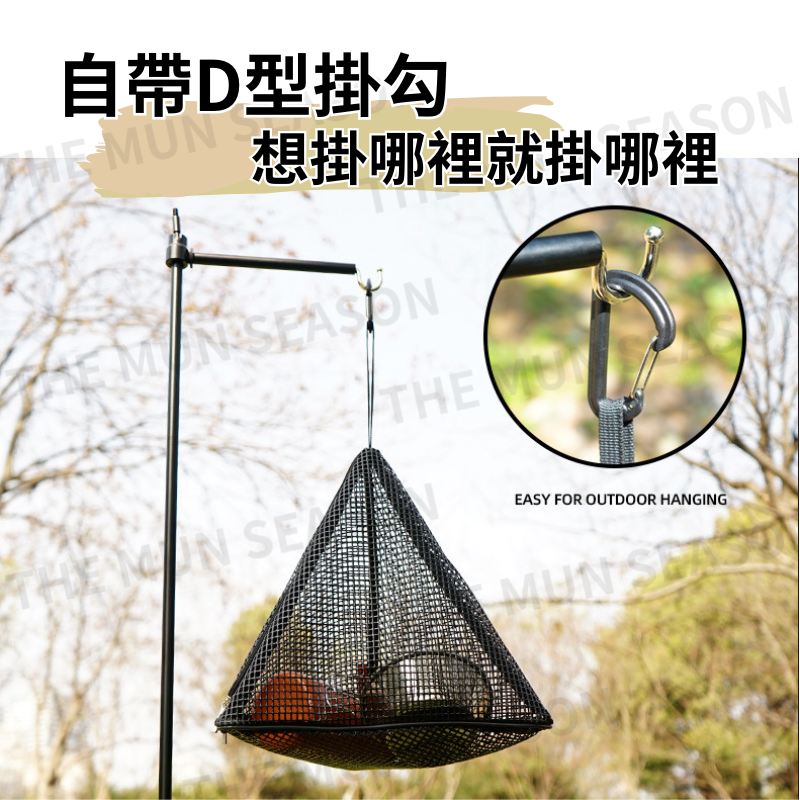 台灣現貨【三角餐具瀝水網袋】CLS露營戶外餐具瀝水✦曬碗網✦瀝水網✦摺疊碗籃✦滴水網✦曬碗籃✦三角籃✦懸掛網AB0024-細節圖4