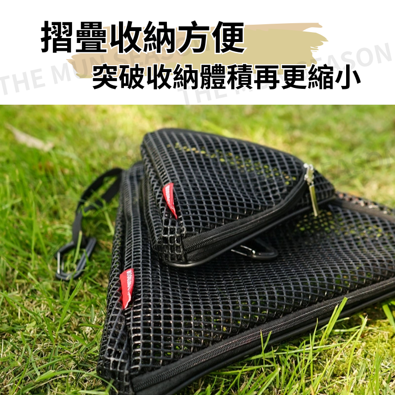 台灣現貨【三角餐具瀝水網袋】CLS露營戶外餐具瀝水✦曬碗網✦瀝水網✦摺疊碗籃✦滴水網✦曬碗籃✦三角籃✦懸掛網AB0024-細節圖5