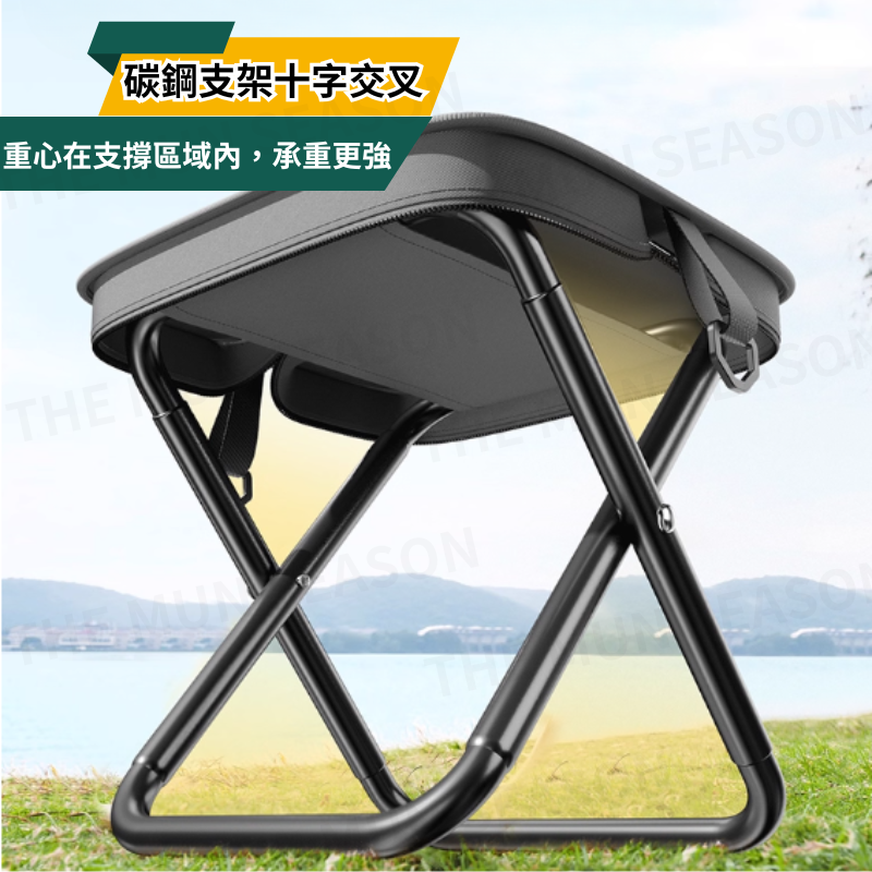 台灣現貨【手包摺疊椅】折疊椅 露營椅 口袋椅 摺疊椅 戶外椅 摺疊凳 背袋椅凳 椅子折疊 大承重 排隊椅BA0024-細節圖10