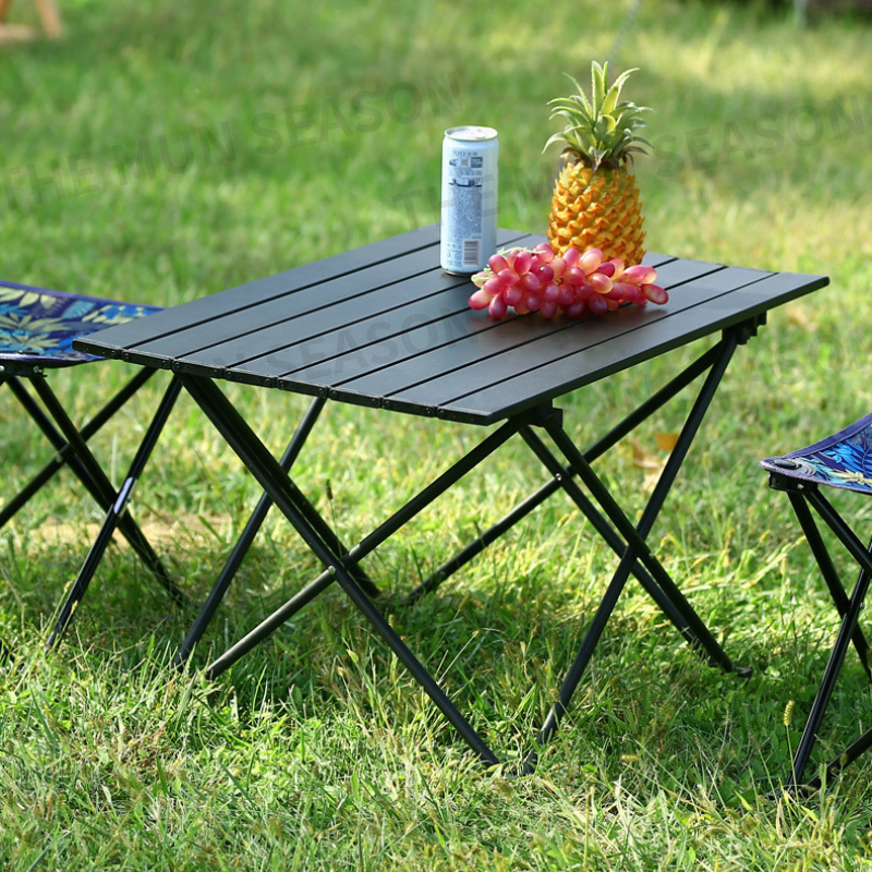 現貨【輕量蛋捲桌】露營戶外蛋捲桌✦摺疊桌✦露營桌✦小矮桌✦攜帶桌✦釣魚桌✦碳鋼桌✦小巧便攜桌✦小桌子BA0001-細節圖3
