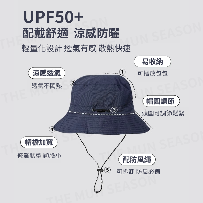 台灣現貨【口袋漁夫帽】露營戶外漁夫帽✦摺疊帽✦防曬帽✦小臉帽✦攜帶帽✦防潑水帽✦口袋帽✦抗UV✦遮陽帽BA0030-細節圖3