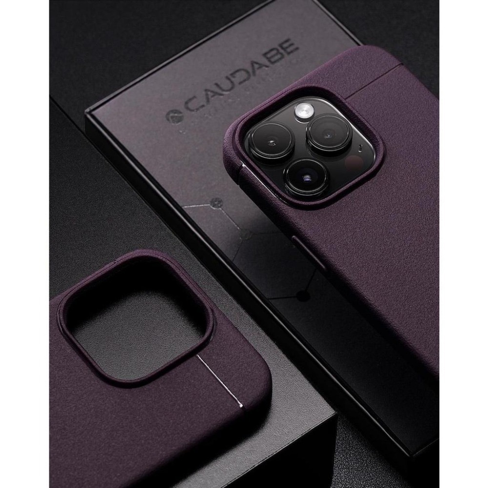 Caudabe SHEATH MagSafe iPhone 14 Pro/Pro Max 經典磁吸防摔保護殼 深紫-細節圖4