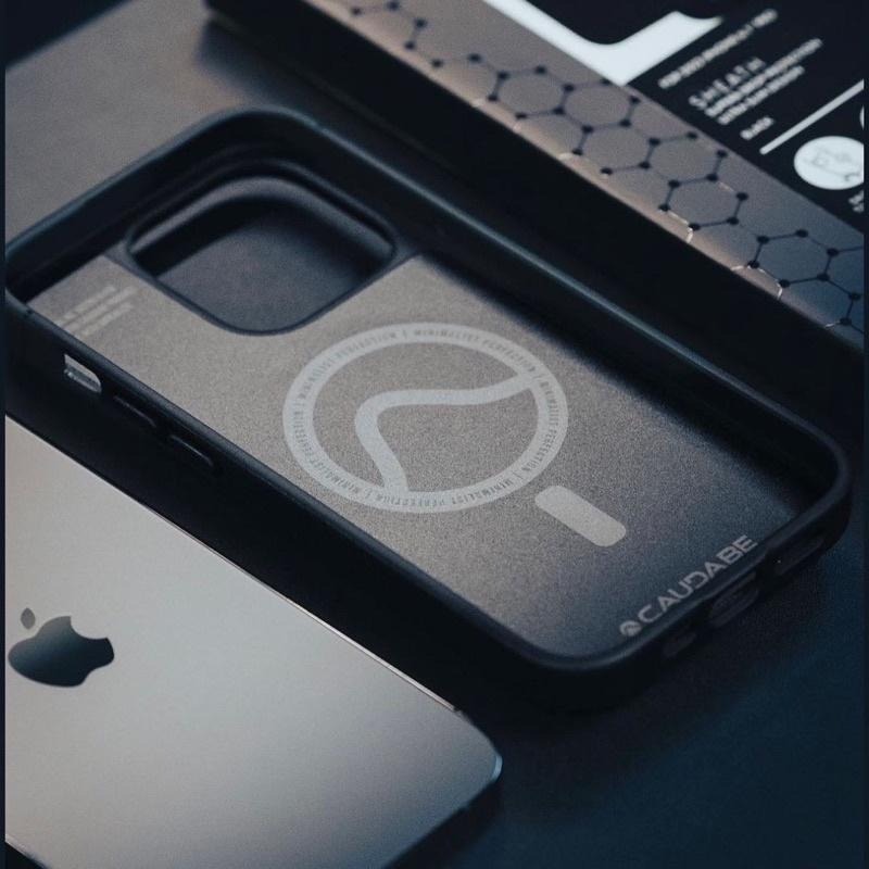 Caudabe SHEATH MagSafe iPhone 14 全系列 經典磁吸防摔保護殼 極簡黑-細節圖5