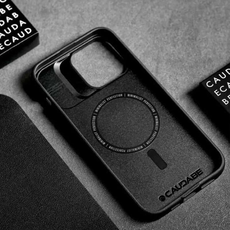 Caudabe SYNTHESIS MagSafe iPhone 14 Pro/Pro Max頂級磁吸保護殼 極簡黑-細節圖7