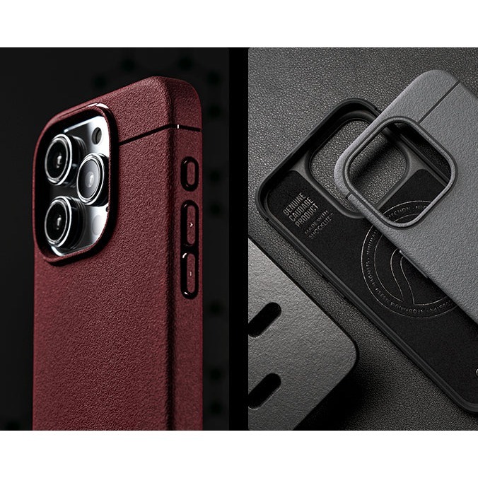 Caudabe SHEATH iPhone 15 Pro/15 Pro Max MagSafe 防摔磁吸保護殼 原色灰-細節圖3