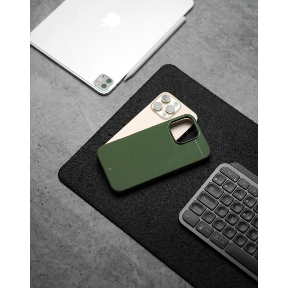 Caudabe SHEATH iPhone 16 Pro/15 Pro MagSafe 經典磁吸保護殼 天然綠-細節圖3