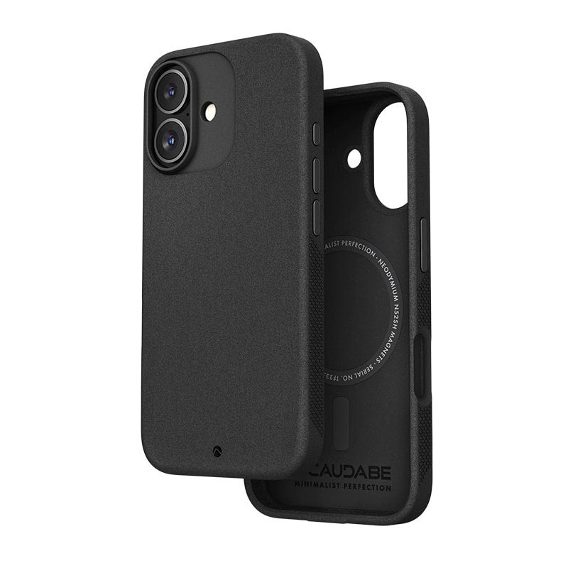 Caudabe SYNTHESIS iPhone 16 Pro/16 Pro Max MagSafe 保護殼 極簡黑-規格圖1