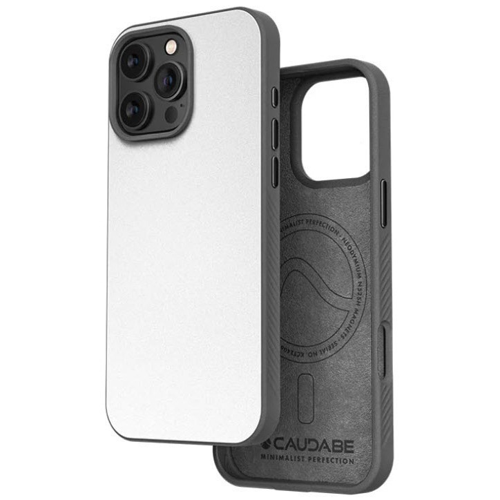 Caudabe PARAGON MagSafe iPhone 15 16 Pro/16 Pro Max旗艦保護殼月光白-細節圖2