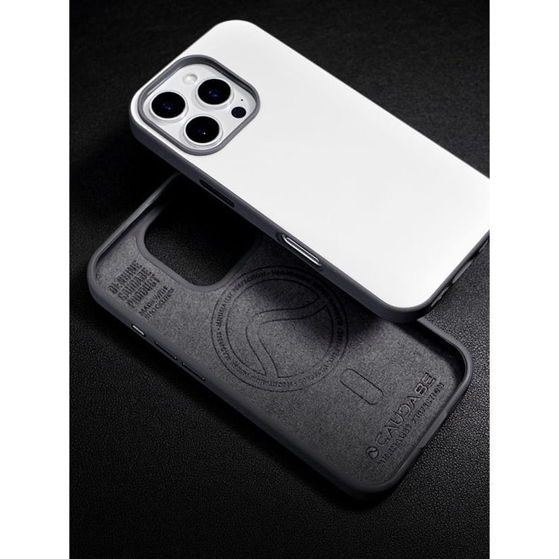Caudabe PARAGON MagSafe iPhone 15 16 Pro/16 Pro Max旗艦保護殼月光白-細節圖2