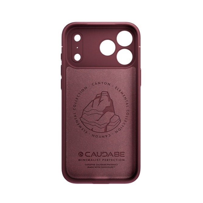Caudabe SHEATH iPhone 17 Pro/17 Pro Max MagSafe 經典保護殼 岩石紅-細節圖3