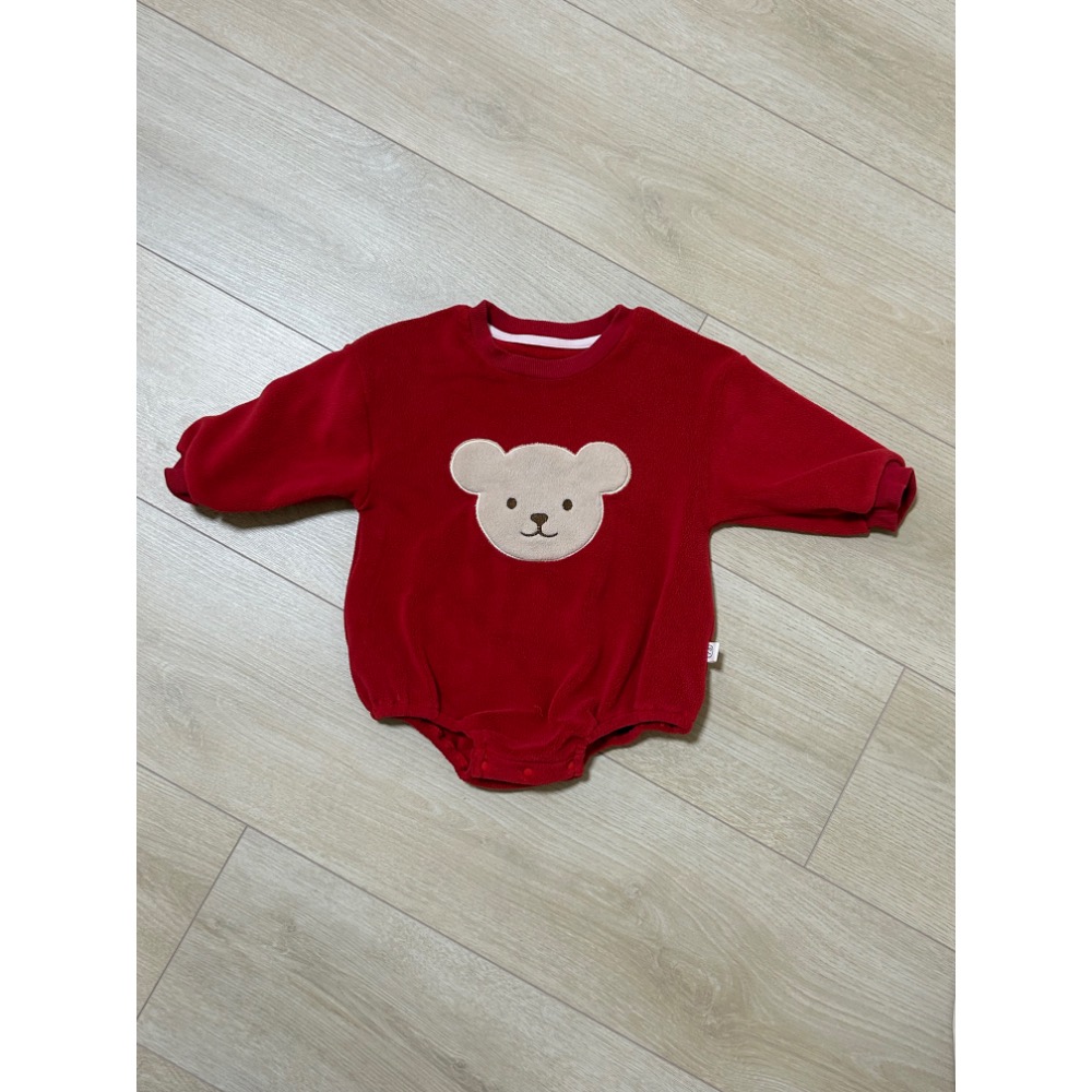 紅色包屁衣套裝-細節圖2