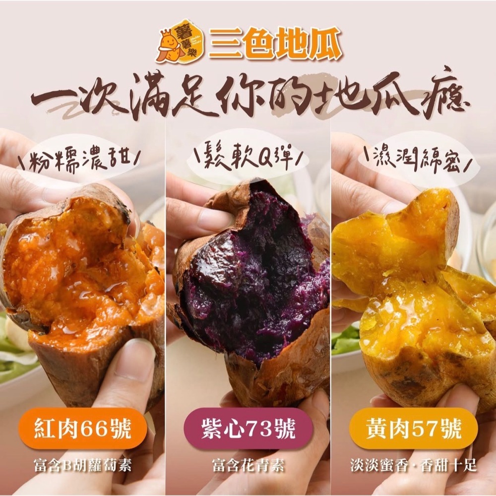 【森品食品】薯薯樂 冰烤三色地瓜 600g-細節圖3