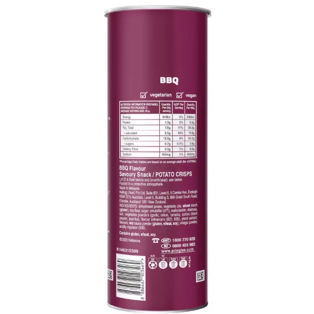 熱銷澳洲原裝｜Pringles 洋芋片系列｜澳洲限定風味-細節圖7