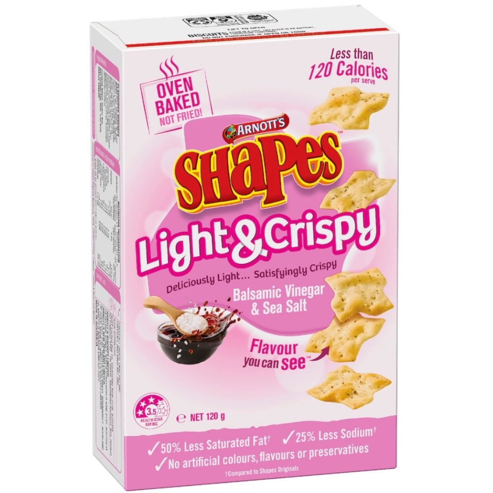 熱銷澳洲原裝｜Arnott’s Shapes Light & Crispy 烘焙脆餅｜低油烘焙鹹餅乾-細節圖6