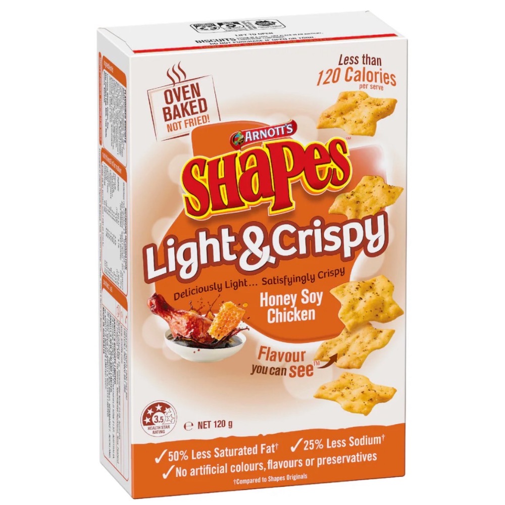 熱銷澳洲原裝｜Arnott’s Shapes Light & Crispy 烘焙脆餅｜低油烘焙鹹餅乾-細節圖8