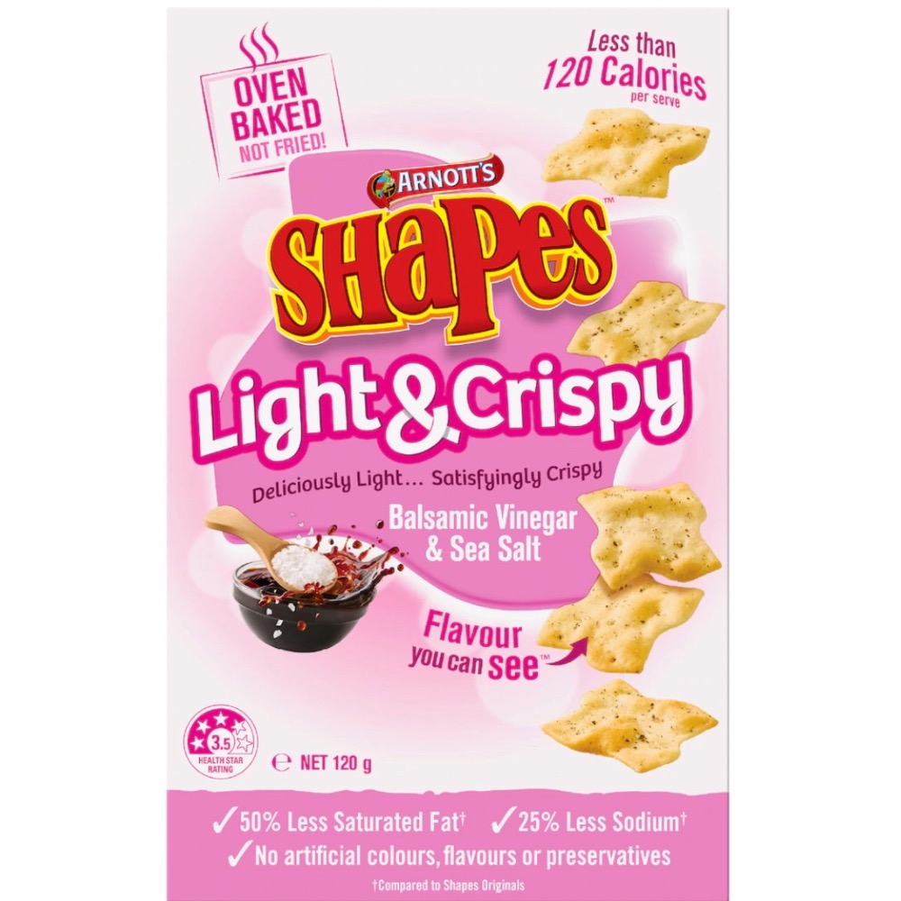 熱銷澳洲原裝｜Arnott’s Shapes Light & Crispy 烘焙脆餅｜低油烘焙鹹餅乾-規格圖9