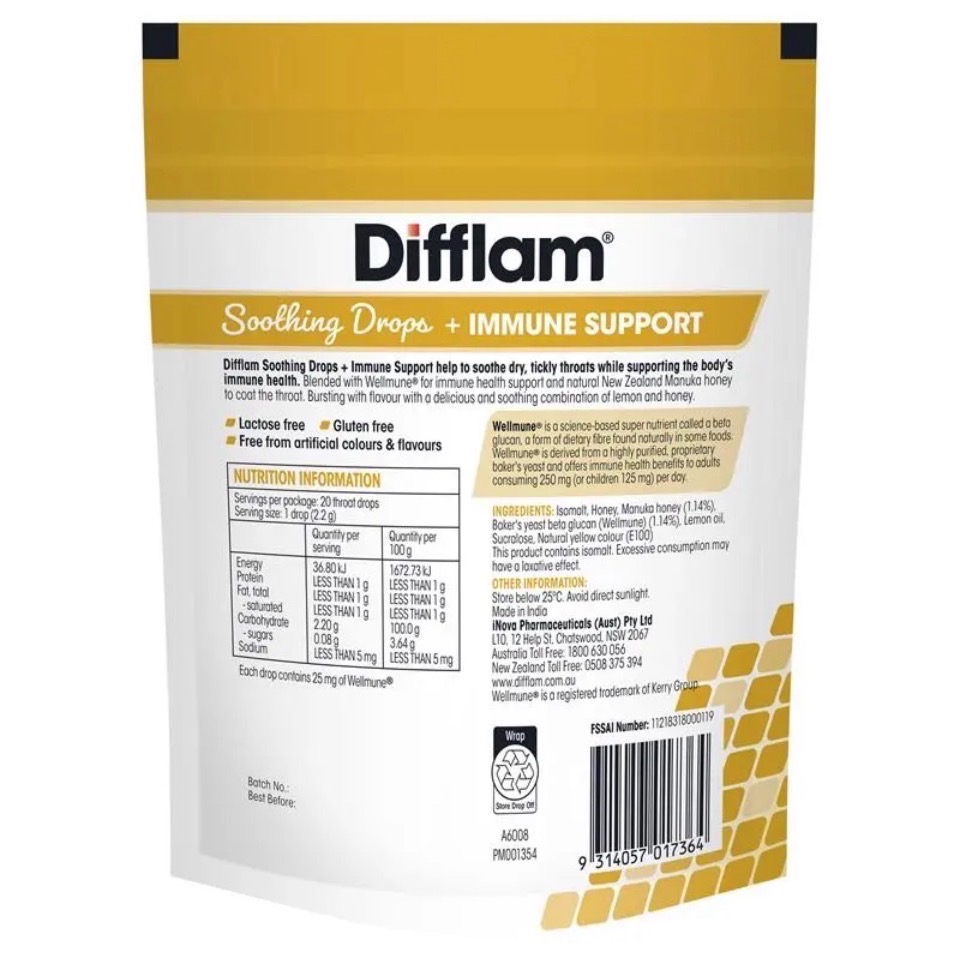 澳洲通路熱賣｜Difflam Soothing Drops 潤喉糖系列｜澳洲人氣護喉品牌-細節圖5