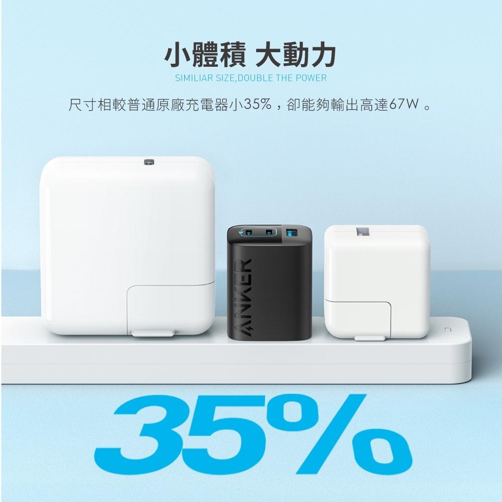 ANKER A2674 336 GaN氮化鎵 67W 急速充電器-細節圖3