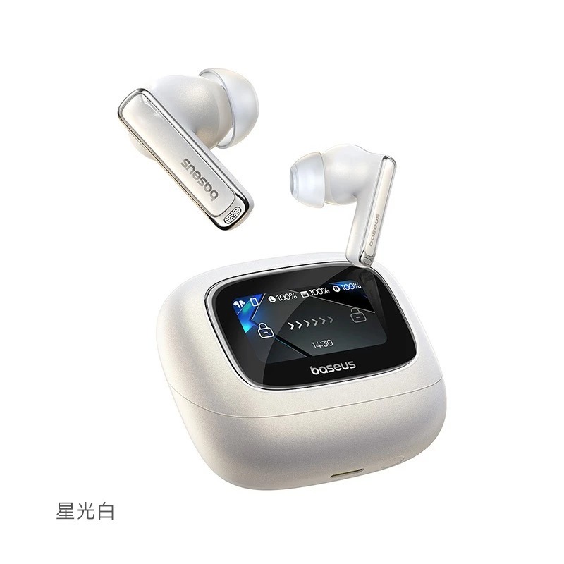 Baseus倍思 M2s Ultra 智能螢幕 降噪真無線藍牙耳機 觸控顯示螢幕 藍芽5.4 無延遲 入耳式耳機-規格圖1