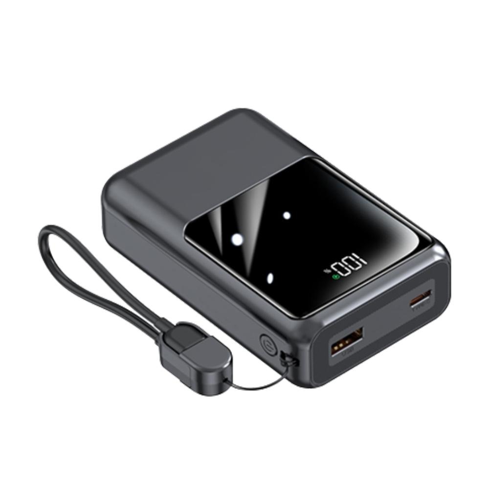 MCK-NPET 自帶線數位顯示行動電源20000mAh 可充筆電-細節圖2
