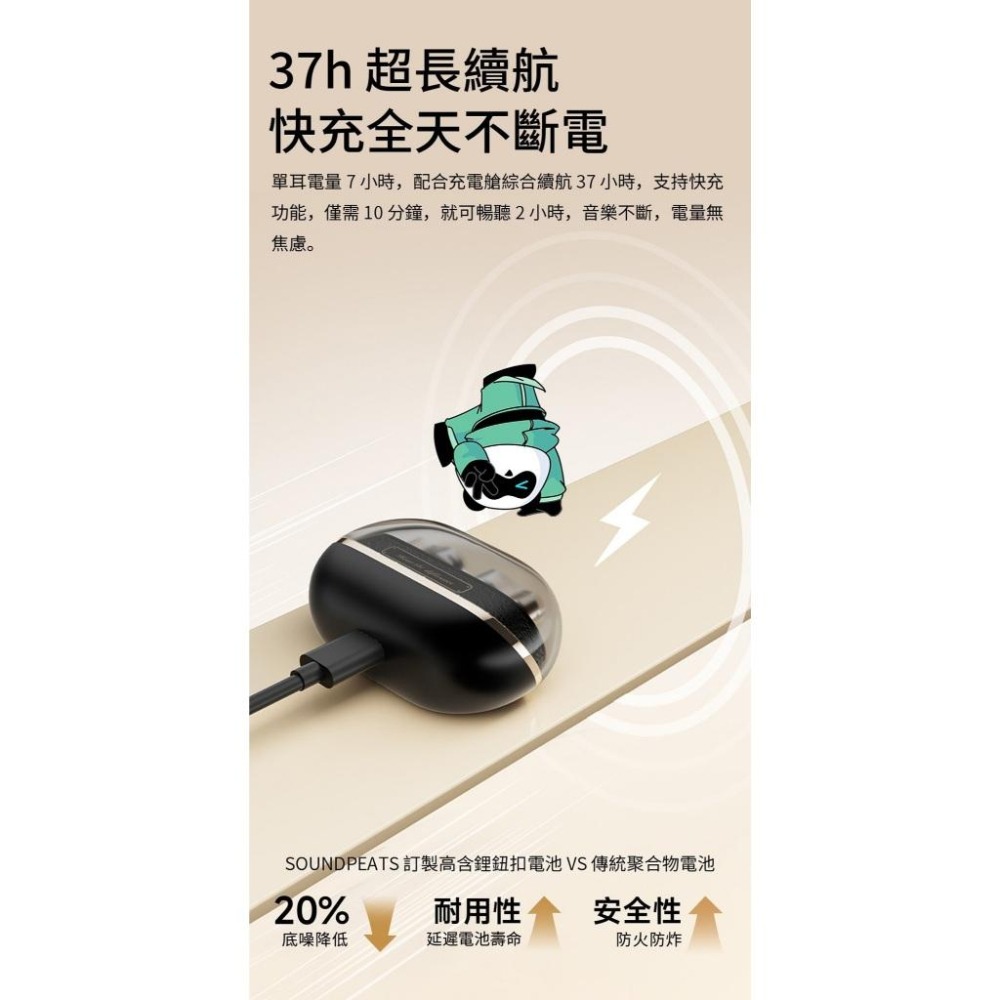 SoundPeats H3 旗艦高保真無線耳機︱圈鐵三單體 -55dB 降噪-細節圖8