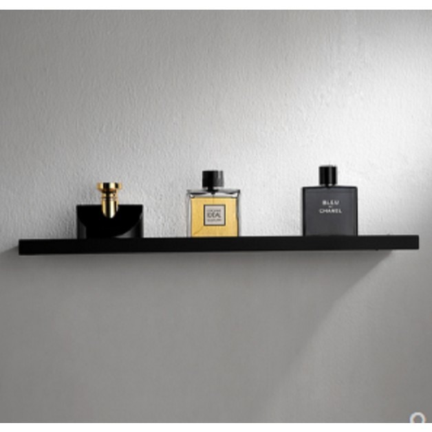 黑色304不銹鋼衛生間單層置物架-細節圖2