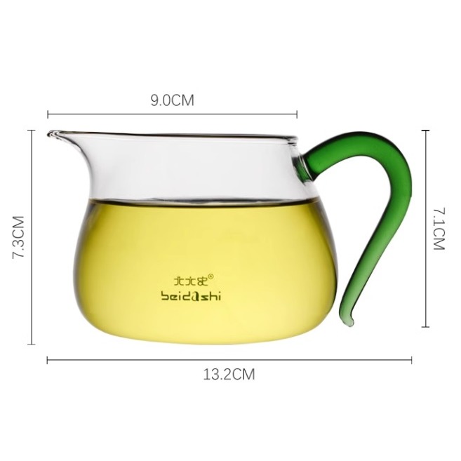北大史分茶器玻璃公杯公道杯功夫玻璃家用加厚小茶道過濾玻璃茶海-細節圖2