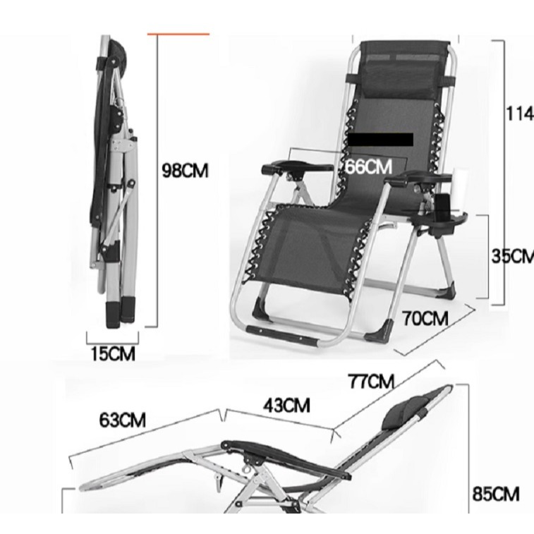 休閒家用躺椅折疊午休陽台靠背午睡椅便攜式椅耐用-細節圖3