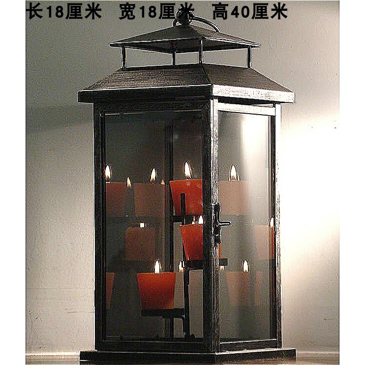 北歐工業懷舊格調風燈地中海美式別墅裝飾酒店戶外露臺馬燈-細節圖2