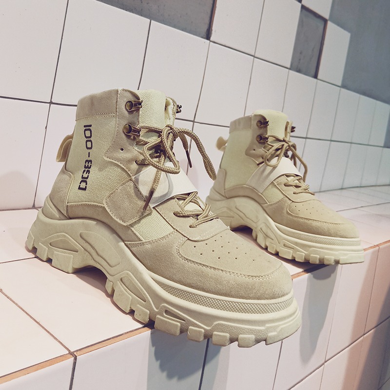 馬丁靴男靴子高幫雪地男鞋冬季加絨棉靴短靴潮工裝靴英倫潮流百搭-細節圖5