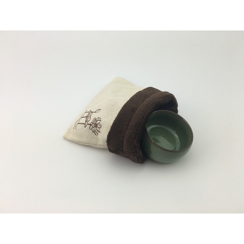 茶杯袋子棉麻布袋茶具杯便攜收納袋加厚棉麻布包茶道零配件小杯袋-細節圖8