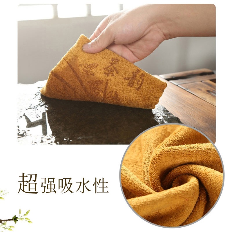 森典茶巾棉麻茶布茶韻功夫茶具茶道配件吸水加厚棉麻中國風禪意-細節圖4