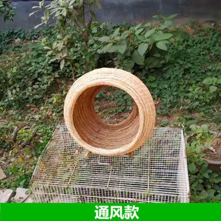家禽草編雞窩搭建母雞下蛋生蛋窩老式戶外手工編織稻草窩貓鴿子窩-細節圖2