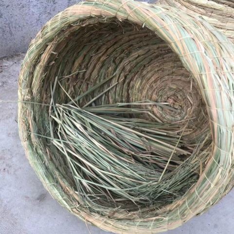 家禽草編雞窩搭建母雞下蛋生蛋窩老式戶外手工編織稻草窩貓鴿子窩-細節圖6