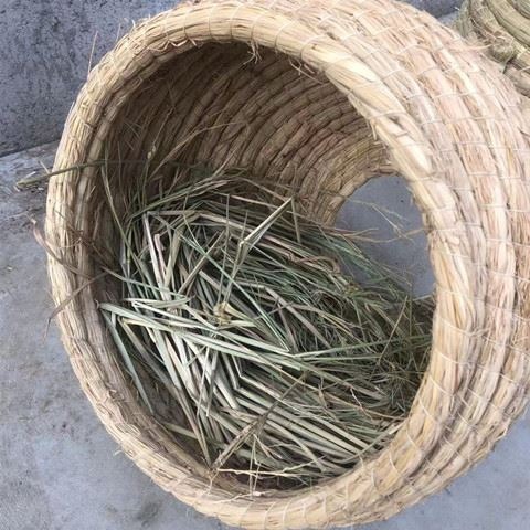 家禽草編雞窩搭建母雞下蛋生蛋窩老式戶外手工編織稻草窩貓鴿子窩-細節圖8