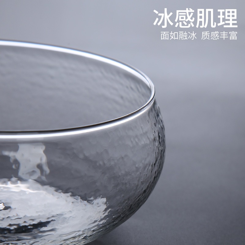 森典 日式錘紋玻璃茶洗筆洗功夫茶具茶道配件洗茶杯碗耐高溫杯洗-細節圖4