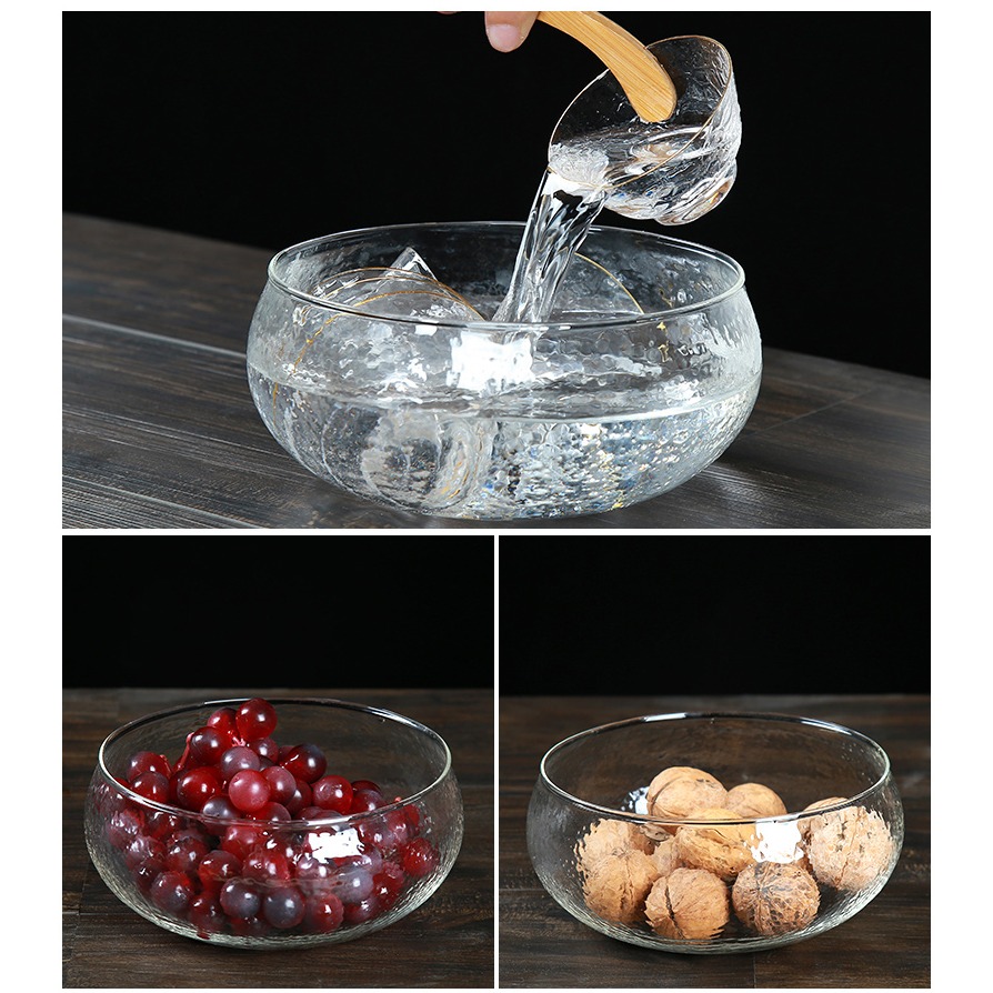 森典 日式錘紋玻璃茶洗筆洗功夫茶具茶道配件洗茶杯碗耐高溫杯洗-細節圖8