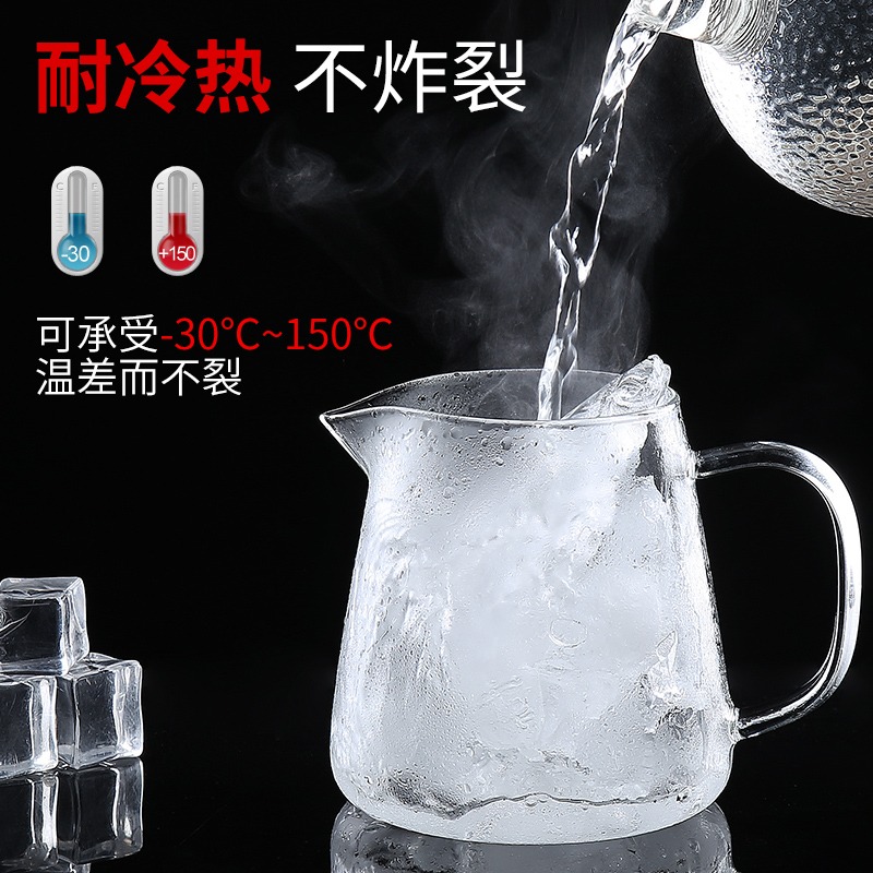 日式玻璃公道杯套裝帶茶漏一體加厚耐熱茶具配件分茶器過濾茶道-細節圖3