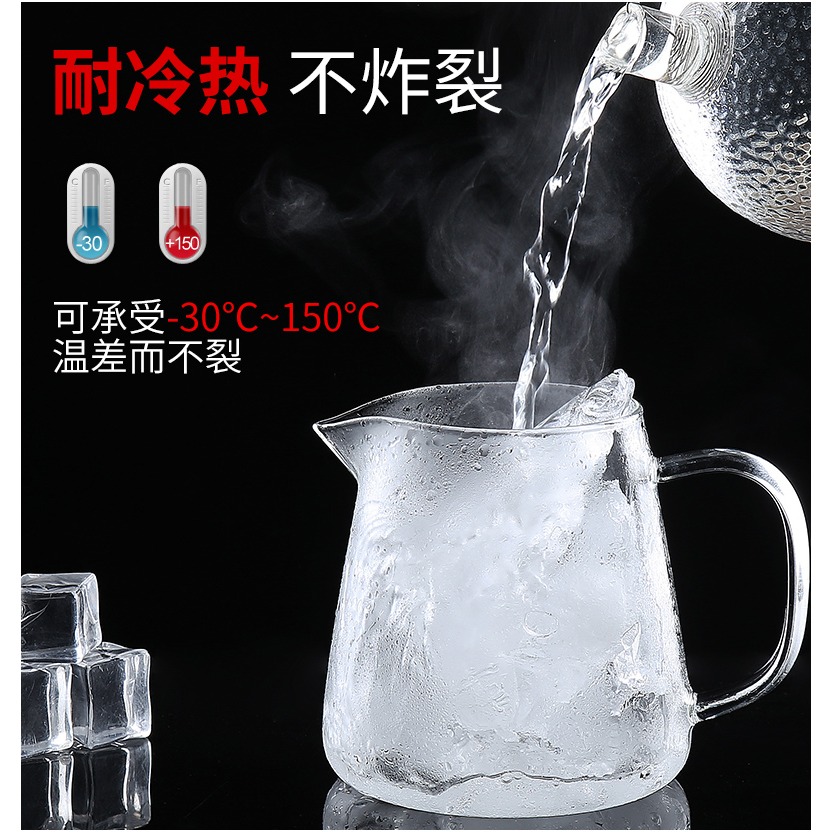 日式玻璃公道杯套裝帶茶漏一體加厚耐熱茶具配件分茶器過濾茶道-細節圖7