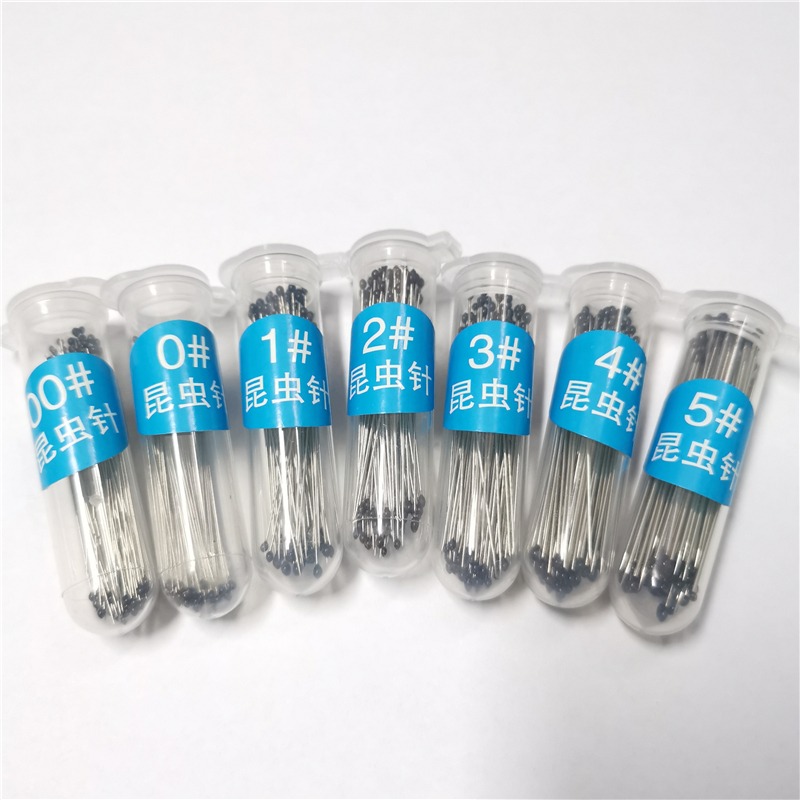 00/0/1/2/3/4/5號昆蟲標本針整姿針展翅不銹鋼針插針製作工具-細節圖5