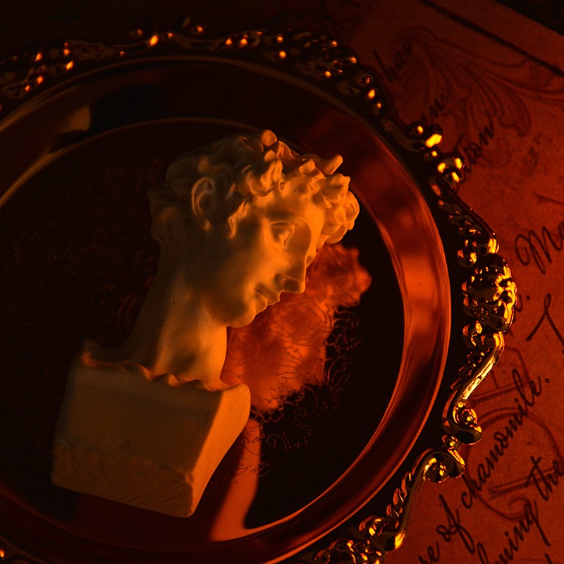 電子燈羅馬燭臺復古仿真蠟燭谷美擺拍照相攝影道具做舊裝飾小擺件-細節圖3