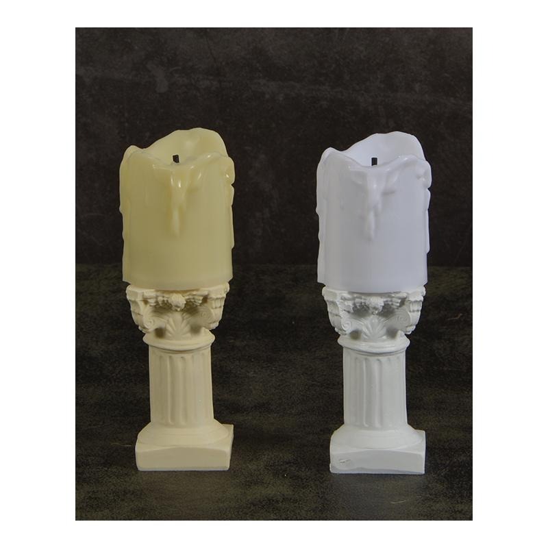 電子燈羅馬燭臺復古仿真蠟燭谷美擺拍照相攝影道具做舊裝飾小擺件-細節圖5